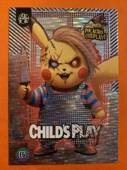 Child's Play (Pikachu) #E5 -Silver Holo Box Hit Electric Pikachu Cosplay Pokemon - Image 1