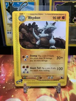 Pokemon TCG Rhydon Skyridge 29/144 Non-Holo Rare NM Vintage WOTC 2003 E Series - Image 1
