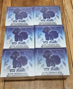 Pokemon Silver Tempest Elite Trainer Box Case of 6 - Image 1