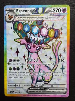 Espeon EX + Umbreon EX SVP 175 176 Pokemon Prismatic Evolutions Promo #1 - Image 5