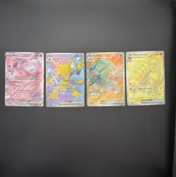Pokemon TCG 151 Full Art Holo Lot Of 4 Near Mint/NM Condition - Image 1