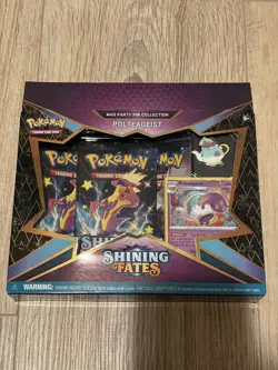 Pokemon TCG: Shining Fates Mad Party Pin Collection Box - Factory Sealed New - Image 1