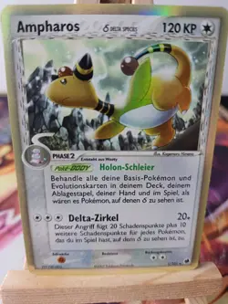 Ampharos EX Delta Species 1/101 Holo EX Dragon Frontiers Deutsch EX Pokemon - Image 1