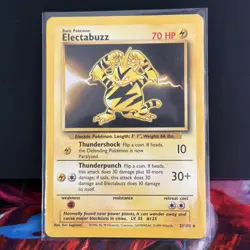 Electabuzz 20/102 Base Set Unlimited -Non Holo Rare- WOTC - MP - Pokemon Vintage - Image 1