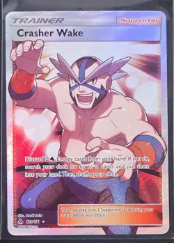 Crasher Wake 129/131 Forbidden Light Full Art Pokemon 2018 - Image 1