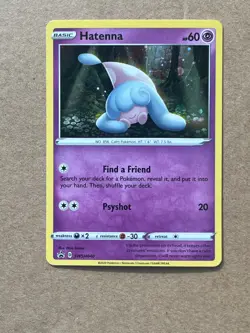 Hatenna (SWSH040) SWSH: Black Star Promo - 2020 - w/swirl - LP/MP - Pokemon TCG - Image 1