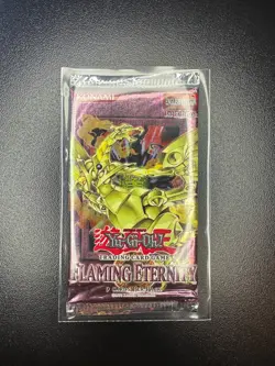 Yu-Gi-Oh! TCG Flaming Eternity 1st Edition Booster Pack 2005 (Factory Sealed) - Image 1