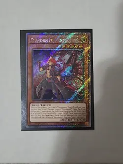 Yugioh! Fiendsmith Engraver (RA04-EN049) Platinum Secret Rare Stampede NM - Image 1