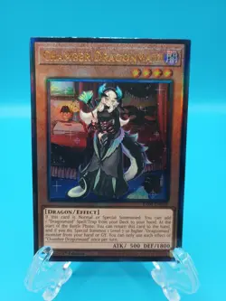 YuGiOh CHAMBER DRAGONMAID Prismatic Ultimate Rare RA04-EN032 - Image 1