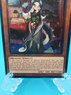 YuGiOh CHAMBER DRAGONMAID Prismatic Ultimate Rare RA04-EN032 - Image 3