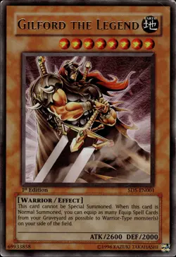 Gilford The Legend - Ultra Rare 1st Edition SD5-EN001 - MP - YuGiOh - Image 1