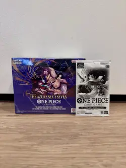 One Piece TCG: OP14 The Azure Sea's Seven Booster Box & Dash Pack New Sealed - Image 1