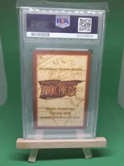 PSA 9 One Piece Carddass Luffy C01 Hyper Battle First Stage CHB Japanese 1999 - Image 2