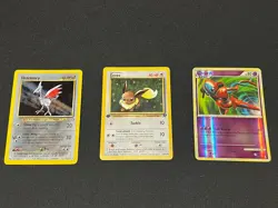 pokemon card lot, Ancient Mew Swirls + Modern, First Edition, Rayquaza 151 Lp Nm - Image 1