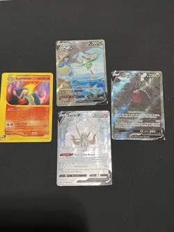 pokemon card lot, Ancient Mew Swirls + Modern, First Edition, Rayquaza 151 Lp Nm - Image 3