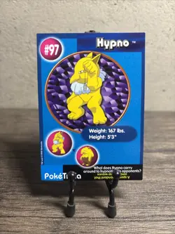 POKEMON Hypno Card 97/151 PokeTrivia Mewtwo Strikes Back - Burger King-NM! - Image 1