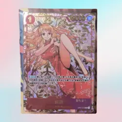 One Piece TCG Card Game Chinese Nami OP01-016 R Exclusive 1st Anniversary Alt - Image 1