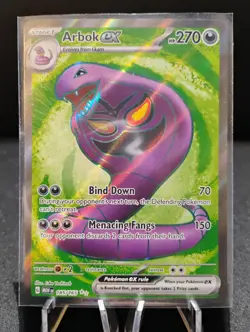 Pokemon TCG Arbok EX Scarlet & Violet 151 Ultra Rare Card 185/165 Near Mint - Image 1