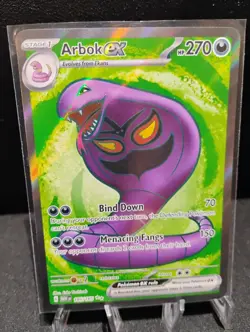 Pokemon TCG Arbok EX Scarlet & Violet 151 Ultra Rare Card 185/165 Near Mint - Image 3