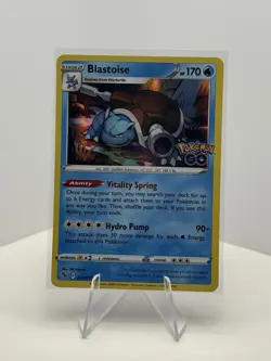 Pokemon Go TCG Blastoise Holo Rare Card 017/078 NM/M Condition - Image 1