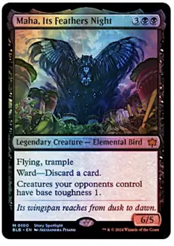 Maha, Its Feathers Night Bloomburrow Foil- NM/M - Image 1