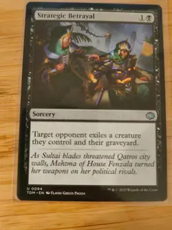 MTG Strategic Betrayal 0094 Tarkir: Dragonstorm M/NM Free UK P&P - Image 1