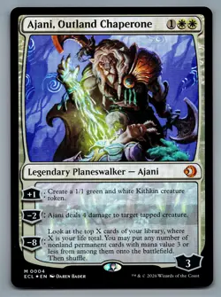 Lorwyn Eclipsed Ajani, Outland Chaperone FOIL Mythic 4 Magic the Gathering - Image 1
