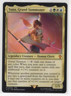 MTG Final Fantasy Commander Mythic #0008 Yuna Grand Summoner - Image 1