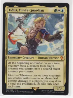 MTG Final Fantasy Commander Mythic #0005 Tidus Yuna's Guardian - Image 1