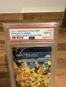 2021 Pokemon Pikachu V-Union Celebrations English set 3 x Psa 10 / 1 x Psa 9 - Image 3