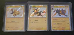 Shinx & Luxio & Luxray Shiny Holo Rare Paldean Fates NM Pokemon Baby 135 136 137 - Image 1