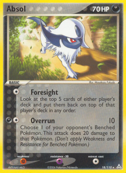 POKEMON EX HOLON PHANTOMS : NON HOLO - ABSOL 18/110 - LIGHT PLAY - Image 1
