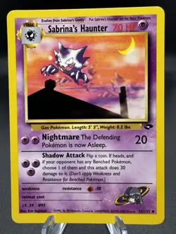 Pokemon TCG Sabrina's Haunter 55/132 Gym Challenge Uncommon NM - Image 1