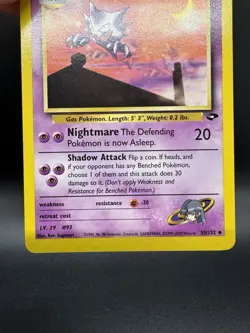 Pokemon TCG Sabrina's Haunter 55/132 Gym Challenge Uncommon NM - Image 4
