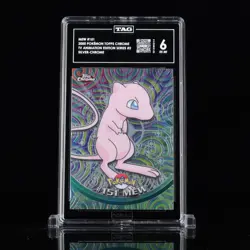 2000 Topps Chrome Pokemon TV Animation Edition #151 Mew Silver Chrome TAG 6 - Image 1