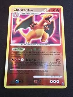 Charizard LV.55 3/132 Secret Wonders Reverse Holo Pokemon Diamond & Pearl HP - Image 1