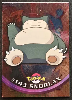 Snorlax #143 Topps Blue Label TV Animation Edition Holo Pokemon TCG 1999 NM - Image 1