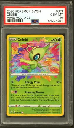Pokemon Vivid Voltage Amazing Rare Celebi 9/185 PSA 10 GEM MINT - Image 1
