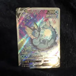 Pokemon Vaporeon V Holo Promo SWSH181 210 HP Sword & Shield Rapid Strike TCG - Image 1