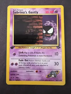 Sabrina’s Gastly - 1ST EDITION - Gym Challenge - 2000 Pokemon WOTC - NM - 96/132 - Image 1