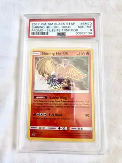 Pokemon Shining Ho-Oh Holo Black Star Promo SM70 PSA 8 NEAR MINT-MINT - Image 1