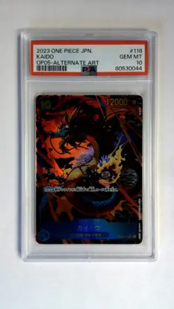One Piece Kaido Alternate Art OP05-118 Japanese PSA 10 - Image 1