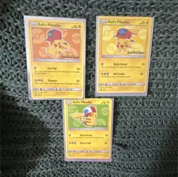Pokemon Ash's Pikachu I Choose You! Promo Card Lot SM108 SM109 SM110 - Image 1