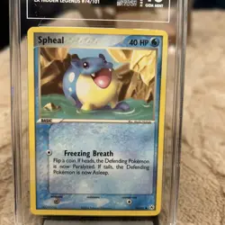 Pokemon 2004 TCG EX Hidden Legends Spheal Reverse Holo Card 74/101 - Image 1