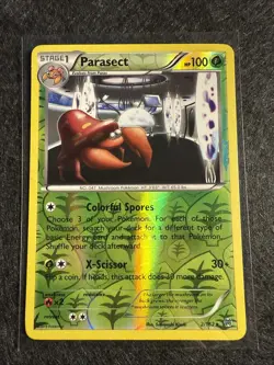 Pokemon Card Parasect Generations Reverse Holo Rare 7/83 - Image 1