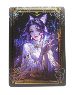 Shinobu Kocho Demon Slayer Mystic Encounter Zodiac Gemini Anime Trading Card - Image 1