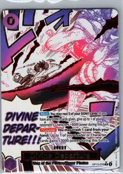Divine Departure Manga Alt Art OP13-076 English - One Piece Card - NM - Image 1
