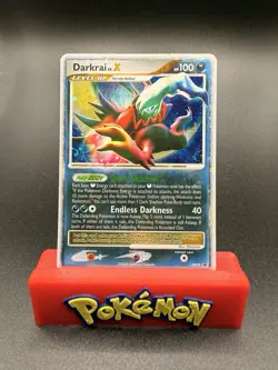 Pokemon TCG Darkrai LV.X DP19 Ultra Rare Diamond & Pearl Promo Card LP Condition - Image 1