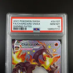 PSA 10 Charizard Vmax SV107/SV122 Pokemon Shining Fates Holo Graded Card - Image 2