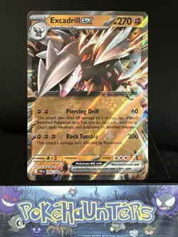 Pokemon Card Excadrill EX 046/086 Black Bolt Double Rare Holo NM - Image 1